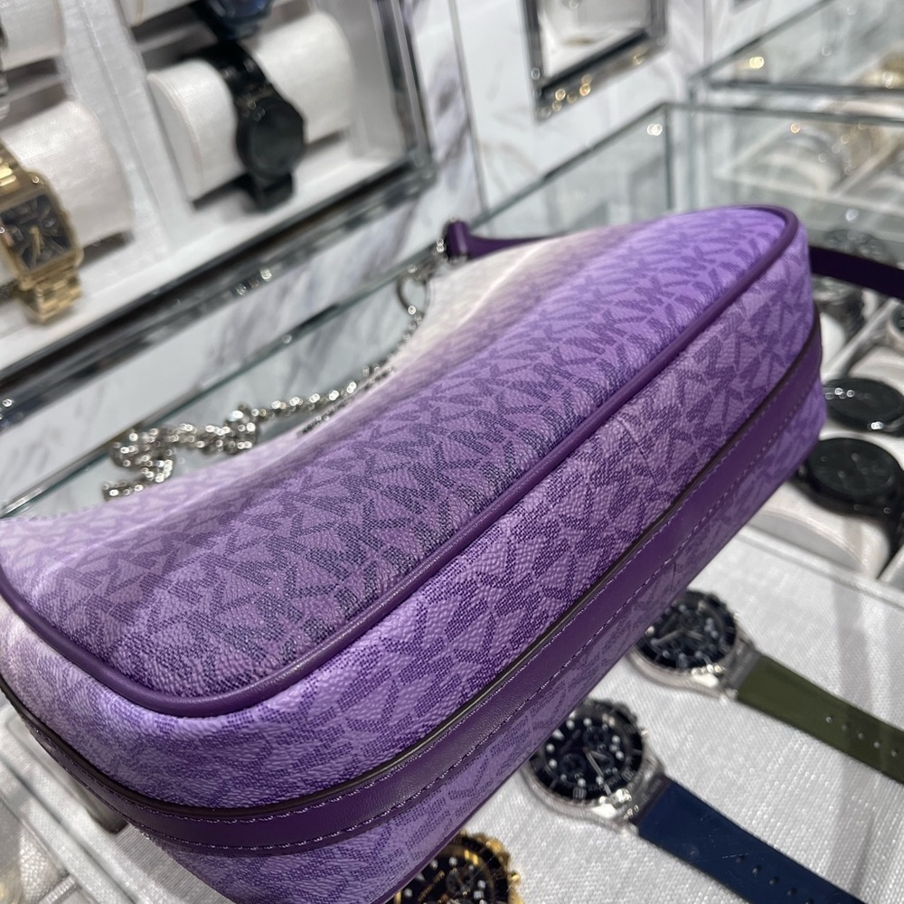 Michael Kors Jet Set Lg Women Pochette Ombré Logo Crossbody XBody Dark Purple
NW - Picture 2 of 16